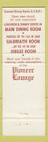Matchbook Cover - The Pines Stoney Creek ON