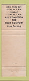 Matchbook Cover - Mama Mia Restaurant Livonia MI Pizza