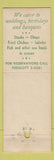 Matchbook Cover - The Palm Room St Clair Shores MI WORN
