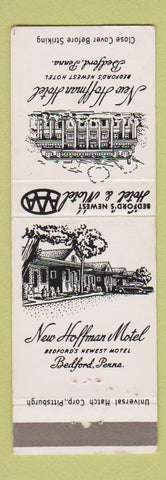 Matchbook Cover - New Hoffman Hotel Bedford PA