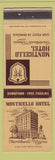 Matchbook Cover - Monticello Hotel Charlottesville VA