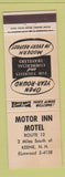 Matchbook Cover - Motor Inn Motel Keene NH