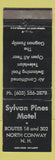 Matchbook Cover - Sylvan Pines Motel North Conway NH