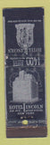 Matchbook Cover - Hotel Lincoln New York City WORN