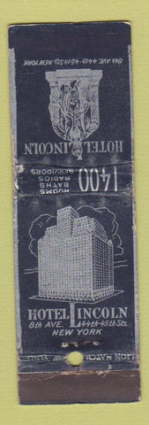 Matchbook Cover - Hotel Lincoln New York City WORN