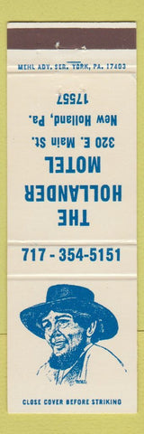 Matchbook Cover - Hollander Motel New Holland PA