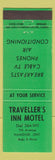 Matchbook Cover - Traveller's Inn Motel Hanover ON