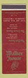 Matchbook Cover - Walker House Toronto ON