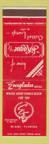 Matchbook Cover - Everglades Hotel Miami FL