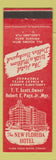 Matchbook Cover - New Florida Hotel Lakeland FL