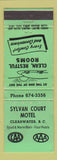 Matchbook Cover - Sylvan Court Motel Clearwater BC WEAR