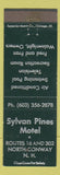 Matchbook Cover - Sylvan Pines Motel North Conway NH