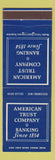 Matchbook Cover - American Trust Company San Francisco CA