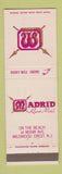 Matchbook Cover - Madrid Rest Motel Wildwood Crest NJ