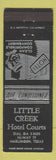 Matchbook Cover - Little Creek Hotel Courts Harlingen TX