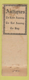 Matchbook Cover - Wiggins Old Tavern Hotel Northampton MA WEAR #2