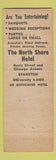 Matchbook Cover - North Shore Hotel Evanston IL