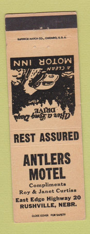 Matchbook Cover - Antlers Motel Rushville NE