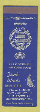 Matchbook Cover - Trade Winds Motel St Petersburg FL