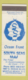 Matchbook Cover - South Seas Motel Myrtle Beach SC