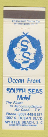 Matchbook Cover - South Seas Motel Myrtle Beach SC