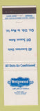 Matchbook Cover - Wedgewood Motel Birch Cove Halifax NS