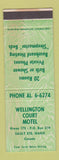 Matchbook Cover - Wellington Court Motel Sault Ste Marie ON