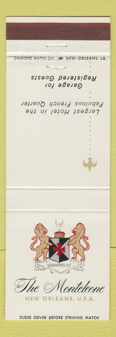 Matchbook Cover - Monteleone Hotel New Orleans LA