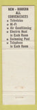 Matchbook Cover - Buena Vista Motel Buena NJ