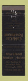 Matchbook Cover - Moreland Motor Hotel Brunswick Australia WEAR