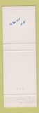 Matchbook Cover - Morris Inn Notre Dame IN South Bend