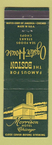Matchbook Cover - Morrison Hotel Chicago IL Boston Oyster House