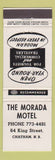 Matchbook Cover - Morada Motel Chatham NB