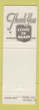 Matchbook Cover - Swiss Host Motel Village Burlington VT
