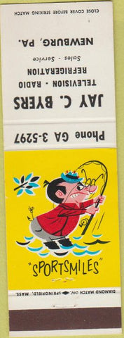 Matchbook Cover - Jay Byers TV Radio Newburg PA