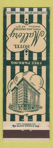 Matchbook Cover - Hotel Mallory Portland OR