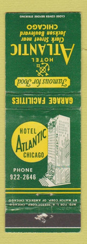 Matchbook Cover - Hotel Atlantic Chicago IL WEAR