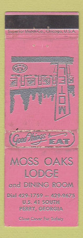 Matchbook Cover - Moss Oaks Lodge Perry GA WEAR