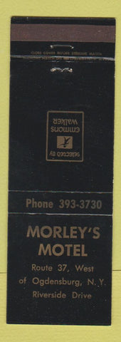 Matchbook Cover - Morley's Motel Ogdensburg NY