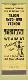 Matchbook Cover - Moneta Bar Cafe Motel Moneta WY