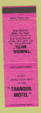 Matchbook Cover - Tranquil Motel Erie PA
