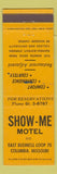 Matchbook Cover - Show ME Motel Columbia MO WEAR