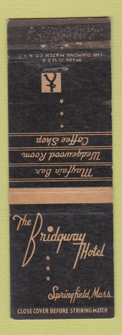 Matchbook Cover - Bridgway Hotel Springfield MA CREASES
