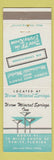Matchbook Cover - Warm Mineral Springs Inn Venice FL