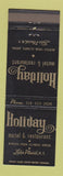 Matchbook Cover - Holiday Motel Restaurant Lake Placid NY