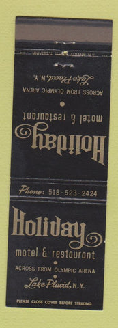 Matchbook Cover - Holiday Motel Restaurant Lake Placid NY