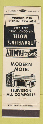 Matchbook Cover - Traveler's Motel New Martinsville WV