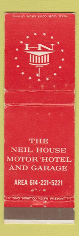 Matchbook Cover - Neil House Motor Hotel Garage Columbus OH WEAR