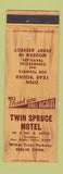 Matchbook Cover - Twin Spruce Motel Berlin CT