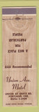 Matchbook Cover - Union Ave Motel Portland OR
